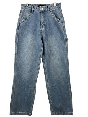 PLAYBOY Carpenter Y2K High Rise Wide Leg Jeans Size 26-27